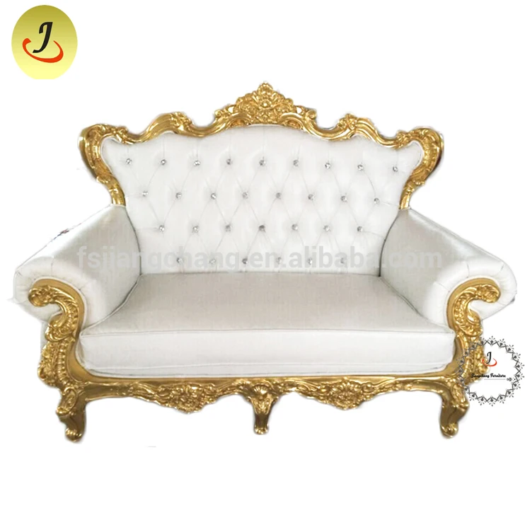 Экологичный Двухместный Зеленый тканевый диван-кровать с подголовником в стиле короны