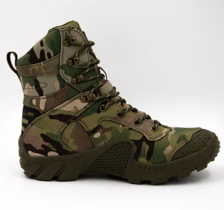 DFA1206 AS33 8 inches Multicam CP Digital camouflage land tactical boots with canvas sleeves breathable 3 seasons boots