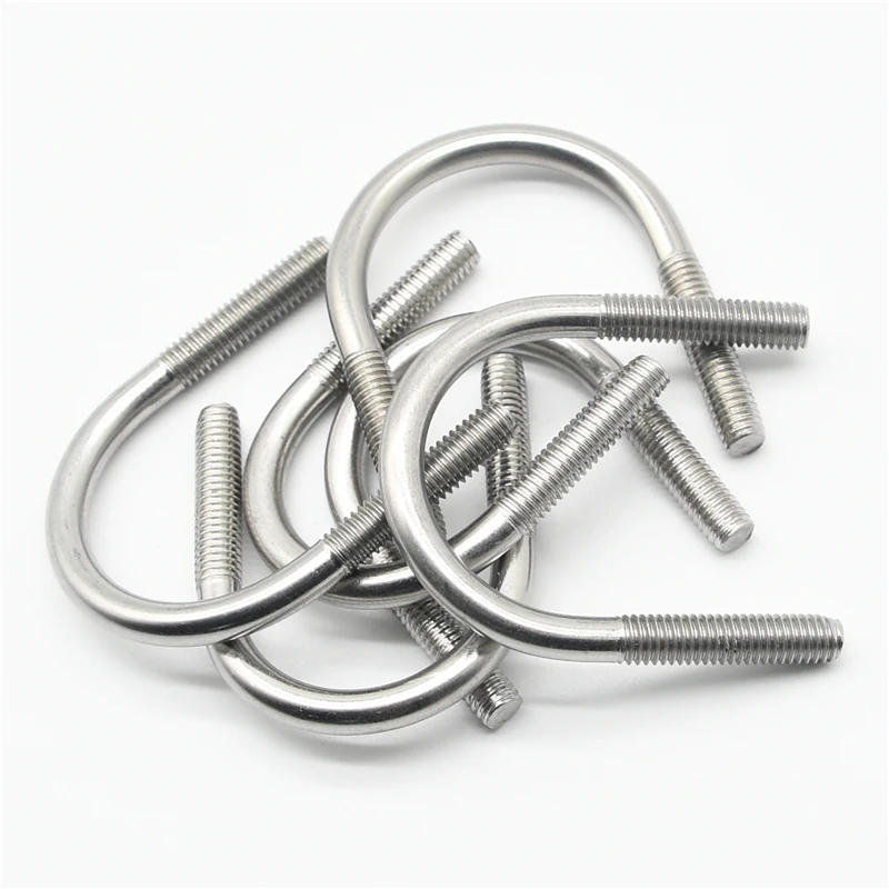 Factory wholesale M3-M30 plain stainless steel  316 304 u-bolt high strength U type bolts
