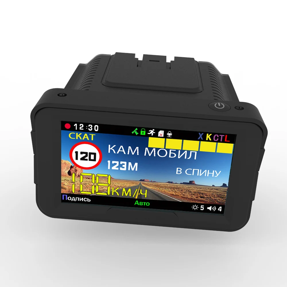 Автомобильный антирадар-детектор K328SG 3 в 1 с русским голосом HD 1080P встроенный GPS-регистратор сигнализация цифровой видеорегистратор