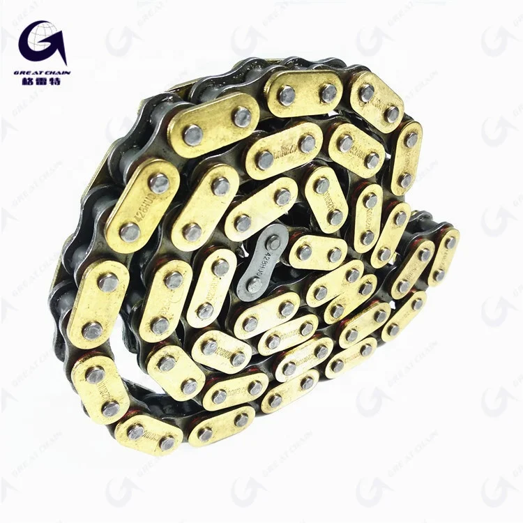 Золотая цепь для мотоцикла 420 428 520