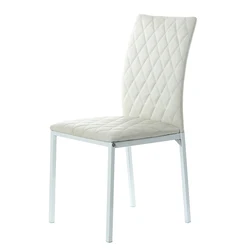 Contemporary PU Leather Dining Room Chair Free Sample Cheap  Wholesale Modern metal Dining Chair Price for Sale