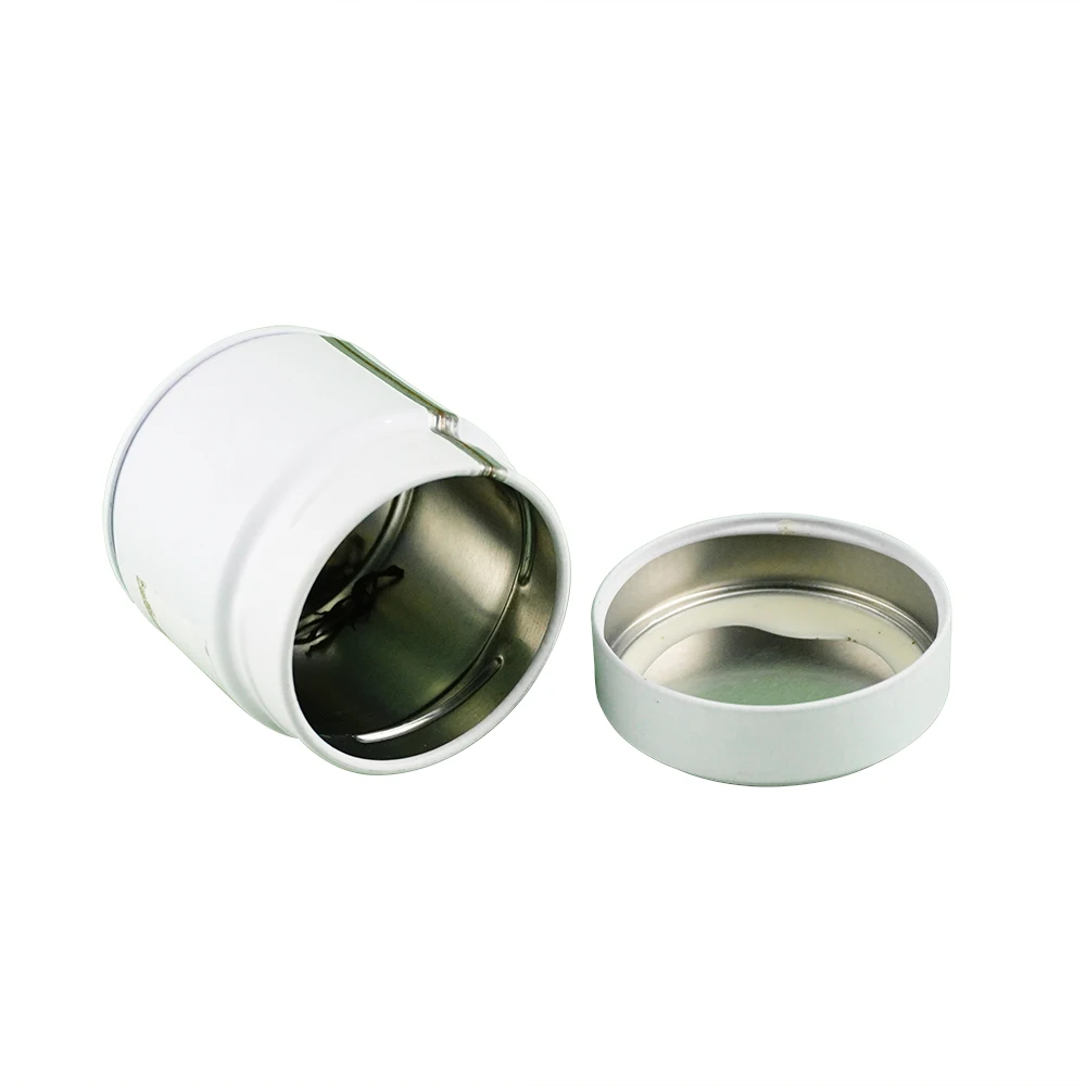 Hot Selling ODM 100ml Coffee Matcha Powder Watercolor Tin Box Round Metal Box
