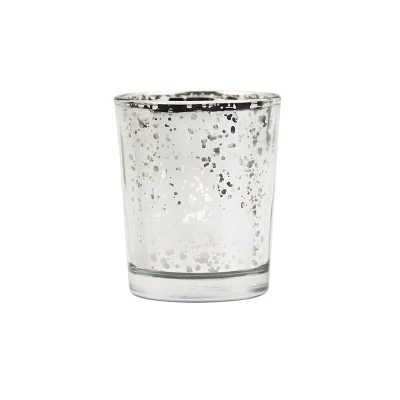 hot sale rose gold cylinder shape starry fancy decorative glass candle holder