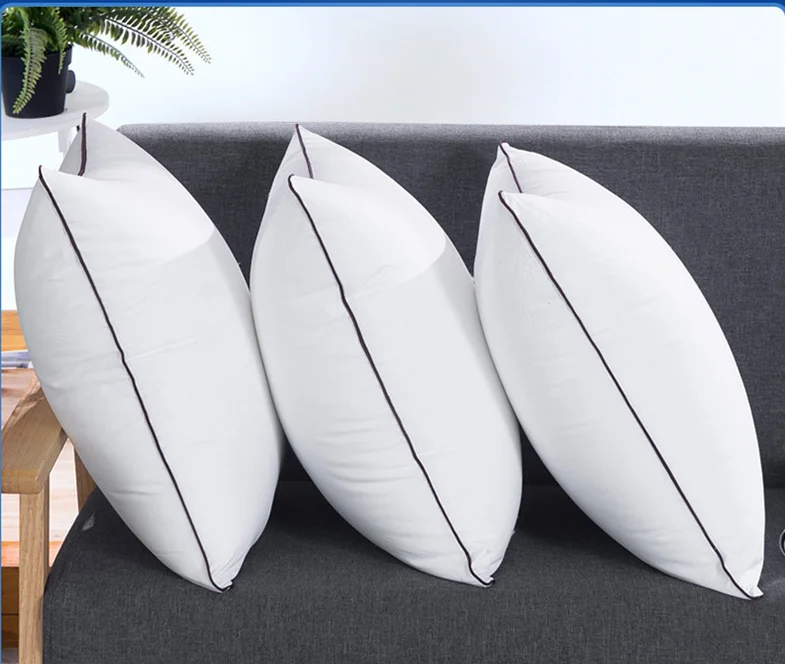 Feather velvet pillow core frosted cotton feather proof cloth cushion core waist pillow core package 40 45 50 55 60