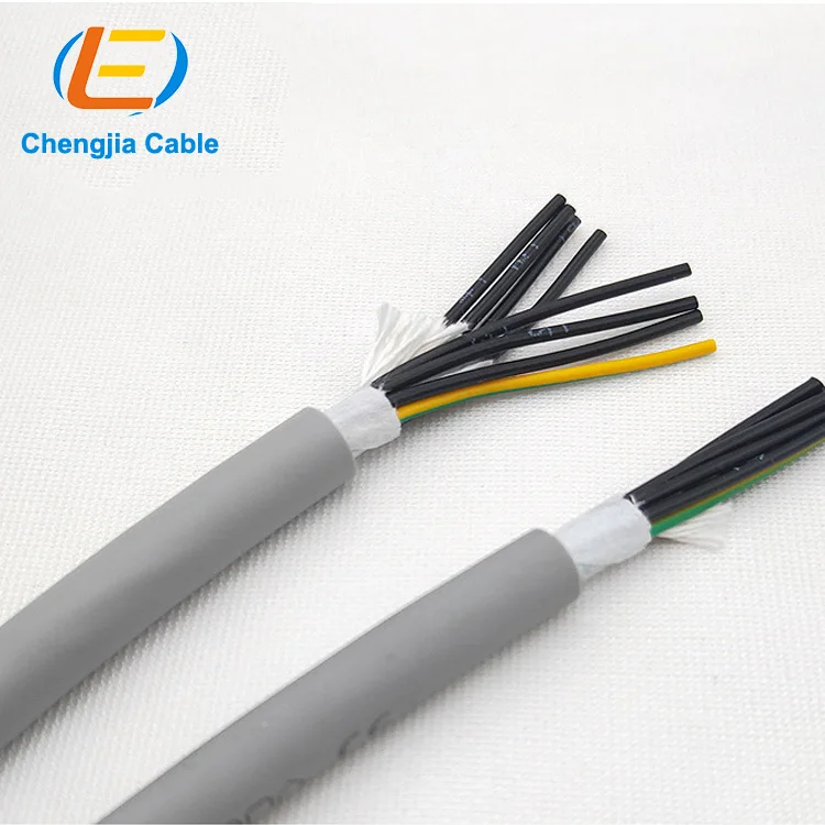 RVVP 2 3 4 multi core shielded cable Customized TRVV high flexible drag chain cable PUR/TPU underwater special cable
