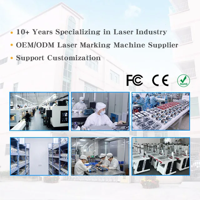 Gainlaser 3 Вт УФ лазерная маркировочная машина 5 10 летающая для маркировки производственной