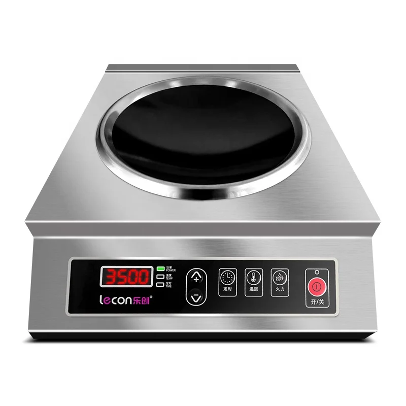 Commercial Household Kitchen Electric Cooktop 3500W High Power Frying Wok Induction Cookers