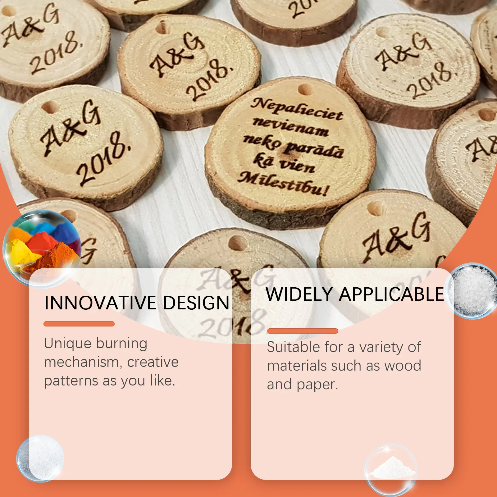 High quality JAYSUING Cute Personality Fun Art Wood Pyrography Burning Effect Wood Burning Coking Marking Pen