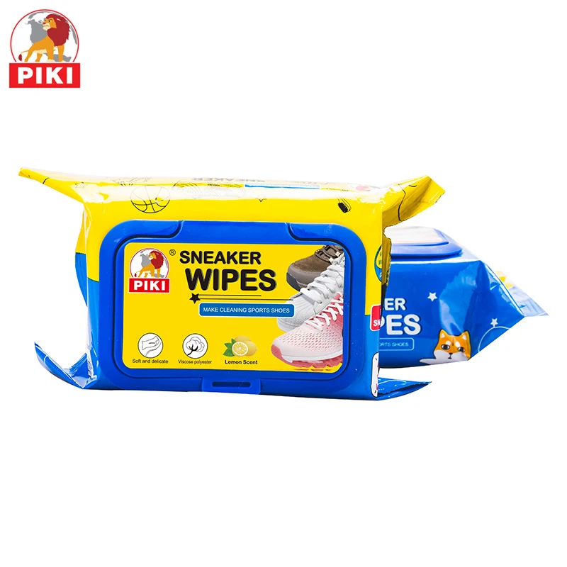 Hot new products custom print 30pcs household travel shoe clean wet wipes
