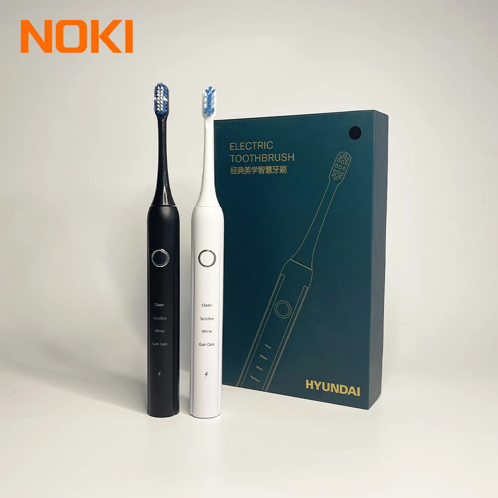 IPX7 Rechargeable Automatic Sonic Electric Toothbrush For Adults with 2 Modes Teeth Care and 3 Brush Heads