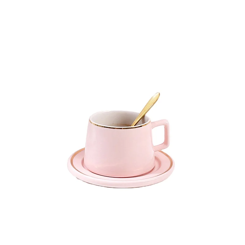 Ceramic creative European style new coffee cup set Simple office coffee cup set