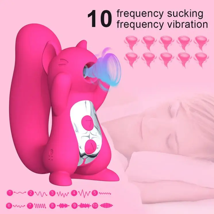 GYF New Sucker Female In-Boby Vibration Suction Rechargeable Squirrel Sex Suction Vibrator For Women