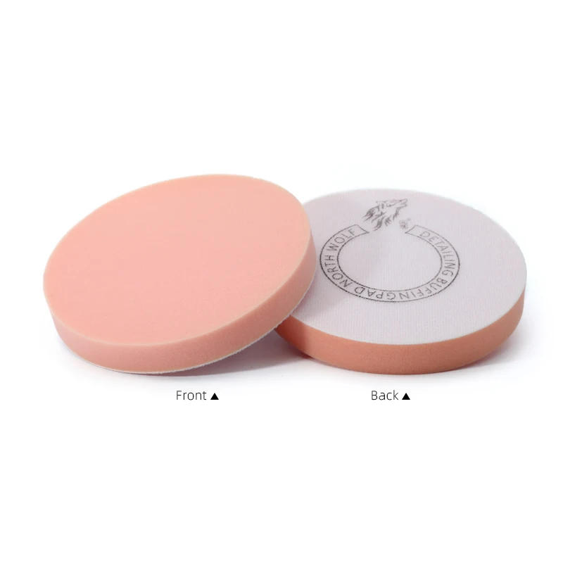 North Wolf 6 Inch Pink Car Rotary Buffing Pad Auto Detailing Manufacturer Flat Finishing Foam Pad
