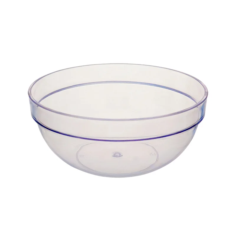 450ml Plastic Salad Serving Bowl Hard Plastic Bowl 15Ooz Stackable Clear Salad Bowl
