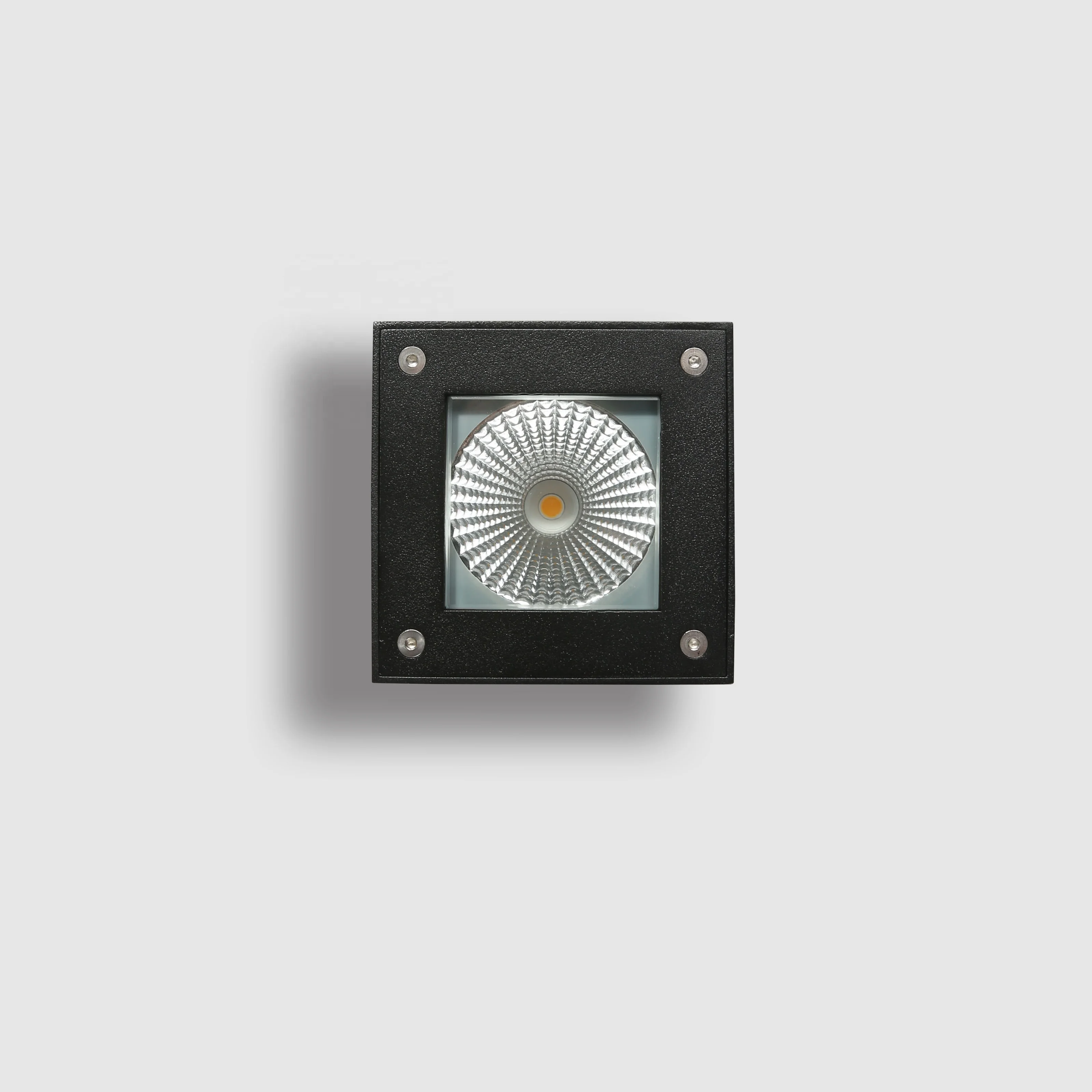3000K 4000K 5000K CRI95 6W 15W Indoor Outdoor Square Aluminium and Glass Industrial Hotel Home hallway LED Ceiling Light