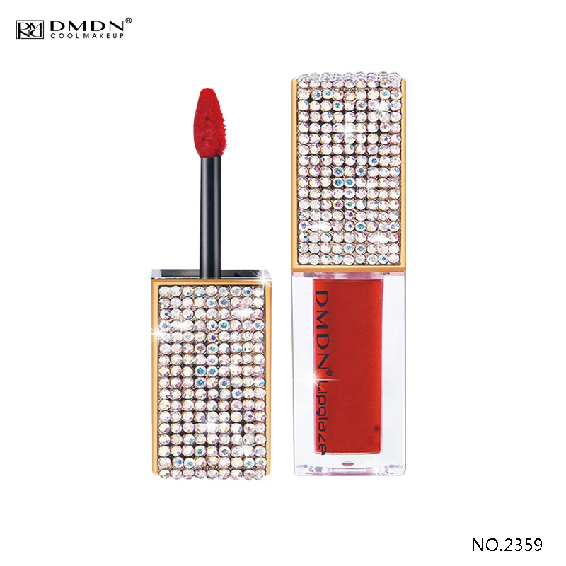 Diamond design custom logo beauty cosmetics liquid lipstick custom quality