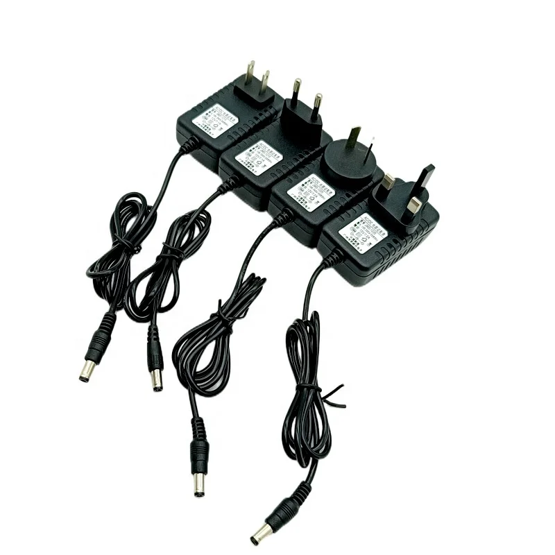 Factory Cheap Price AC DC 12V 2A Power Adaptor Plug(US/EU/UK/AU/CN) Power Supply Wall Charger For Security Camera Monitor TV Box