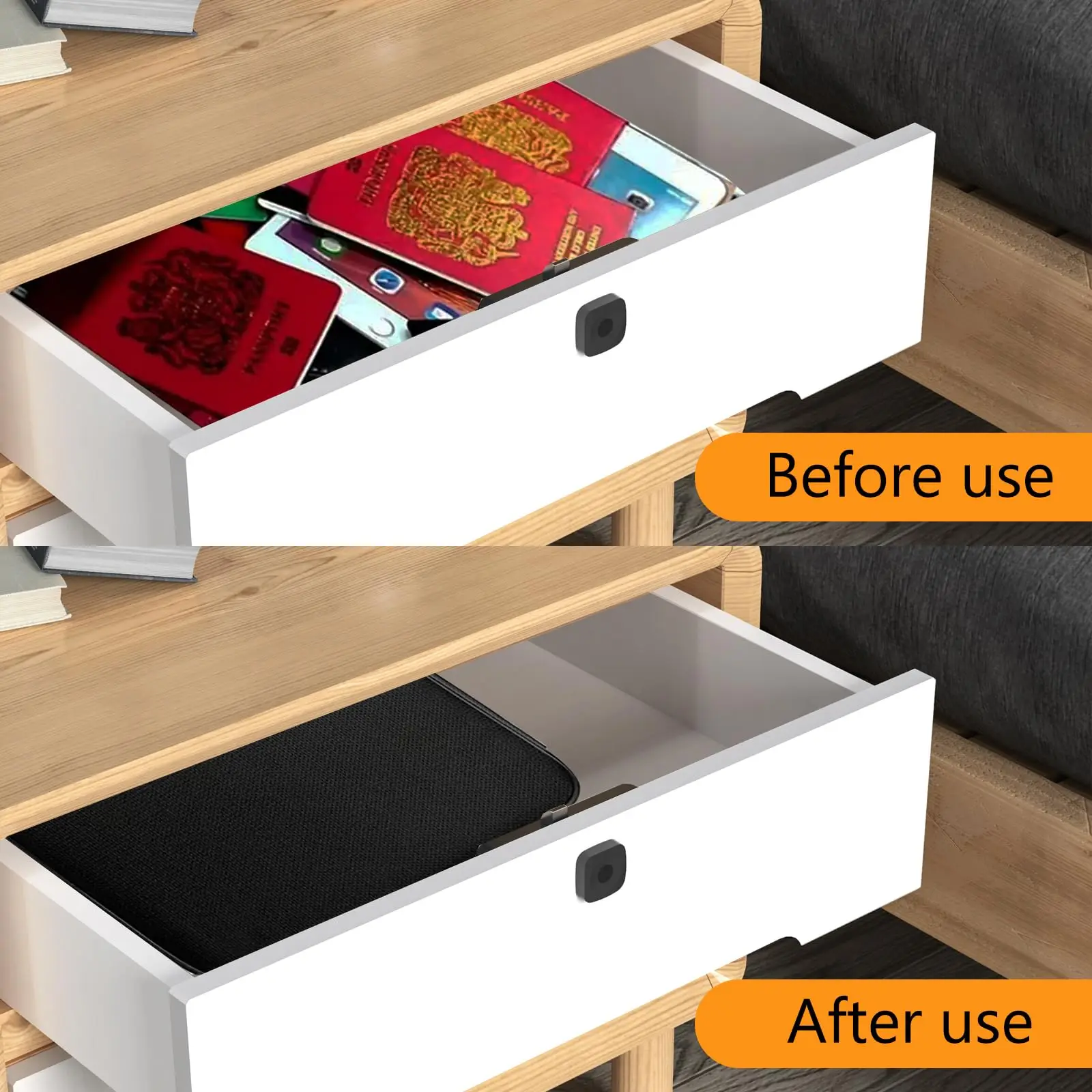 Fireproof Document Bag With Lock Safe Box Fireproof Waterproof  Multi-Layer Important Document