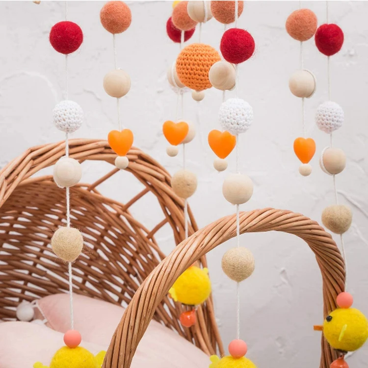 Домашний декор, войлочная подвесная игрушка для детской кроватки, подвесная игрушка