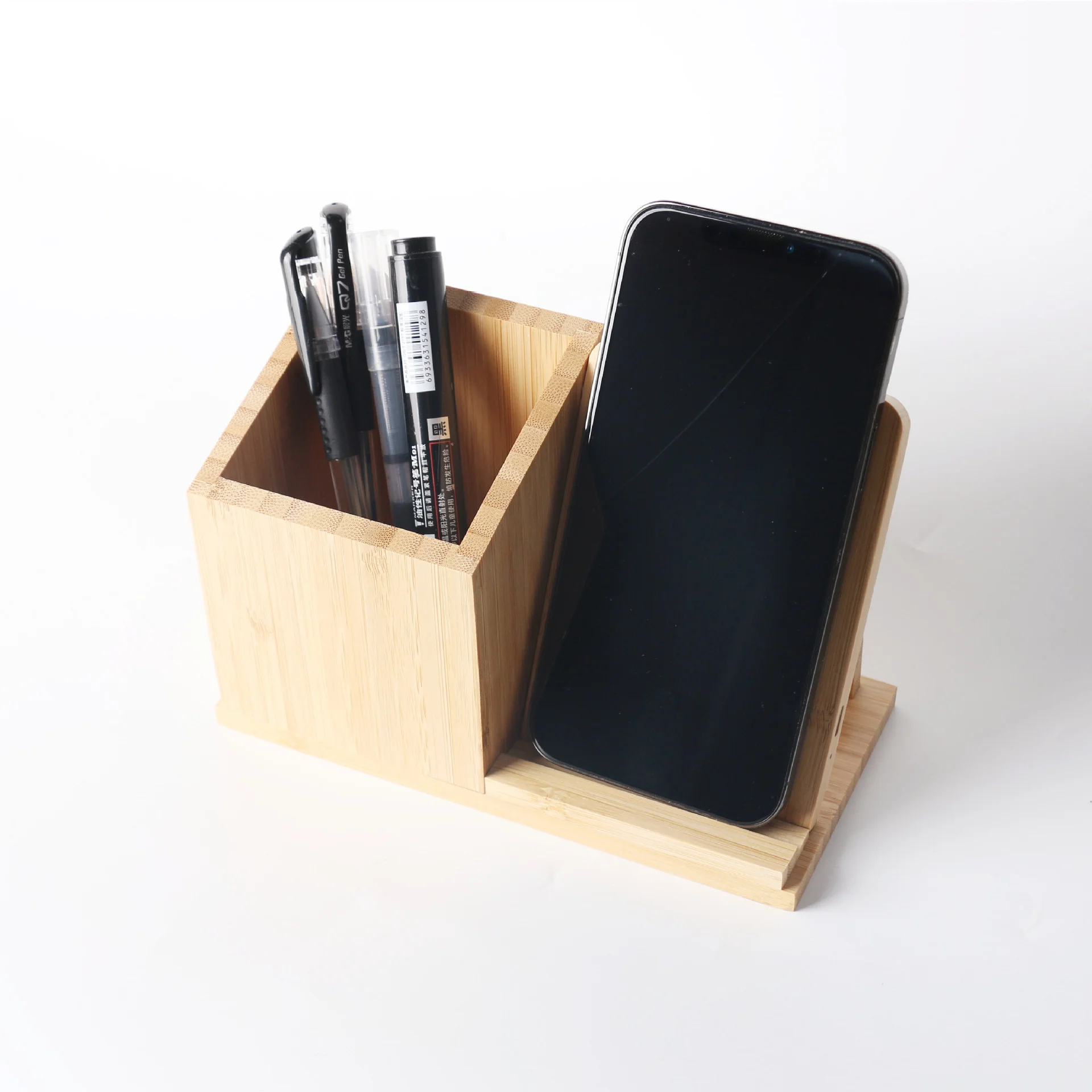 Customized Wooden Card Base Desk Business Card Display Stand Wooden Card Holder Wood Product