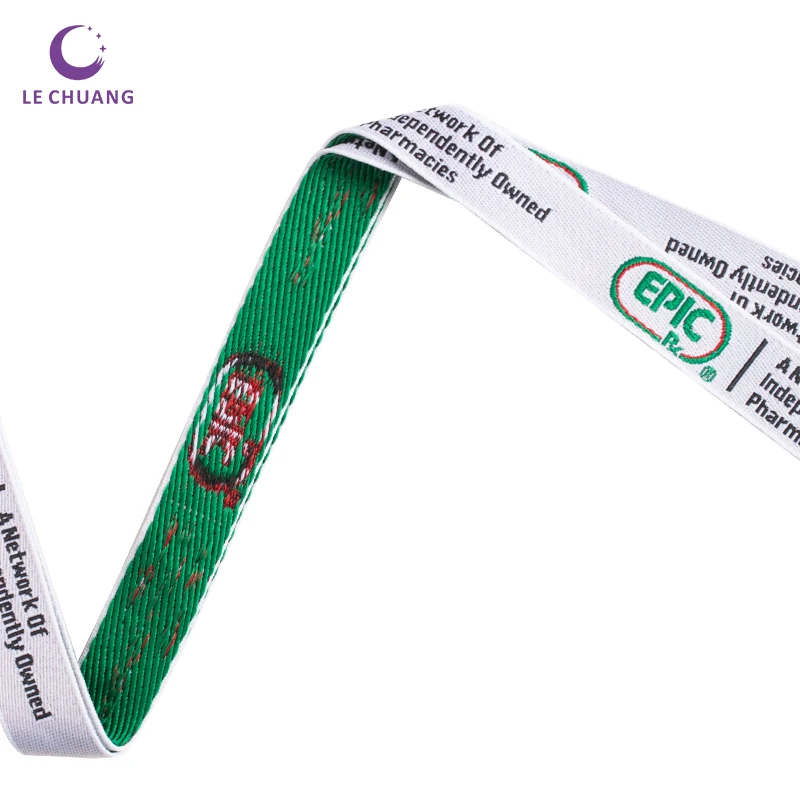 
Custom lanyard id card badge holder polyester nylon ribbon bamboo Lanyard 