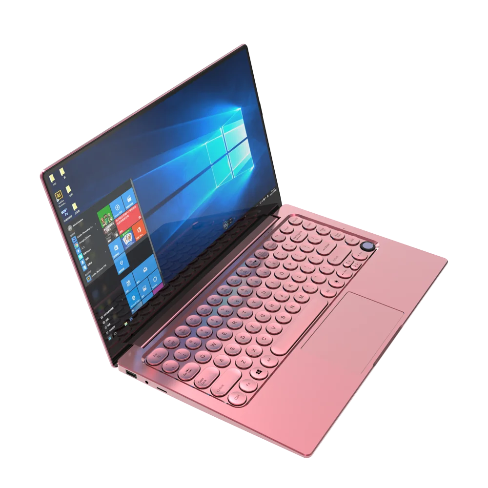 Оптовая продажа 15,6 inch дешевые розовый DDR4 Ram 8GB SSD 1 ТБ портативный компьютер с четырехъядерным процессором отпечаток пальца, GPS для офисный ноутбук