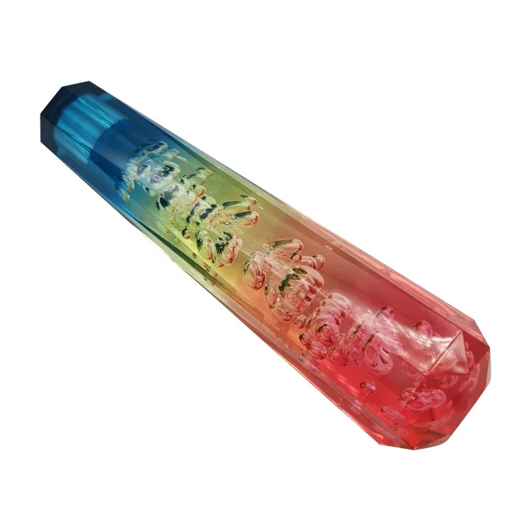 10cm 15cm 20cm 25cm 30cm 35cm 40cm Auto Universal Dildo Acrylic Crystal Bubble Shifter Lever Head Car Crystal Gear Shift Knob