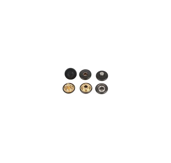 Snap Button Four Button Factory Custom Logo Manufacturing Metal Plating Copper Round Sustainable Stainless Steel for Leather