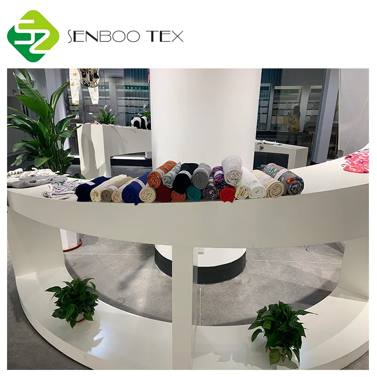 Hot sale single jersey 95% bamboo 5% spandex knit fabric manufacturers for underwear