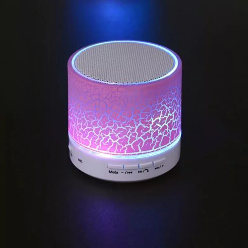 Wholesale Cheap Low Price A 9 Portable Mini Wireless Charger Speaker Colorful Blue Tooth BT Outdoor LED Small Speakers Wireless