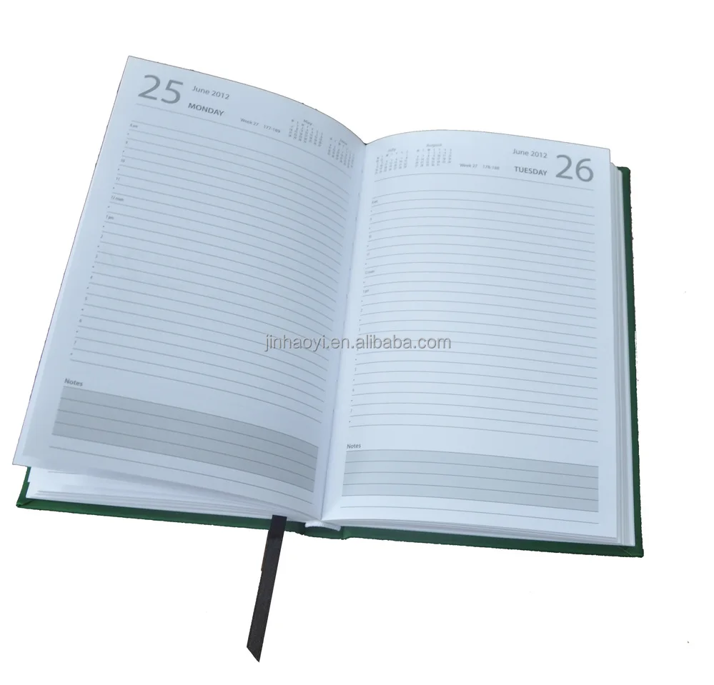Custom Diary Weekly Planner School Productivity Notebook Blank Pages