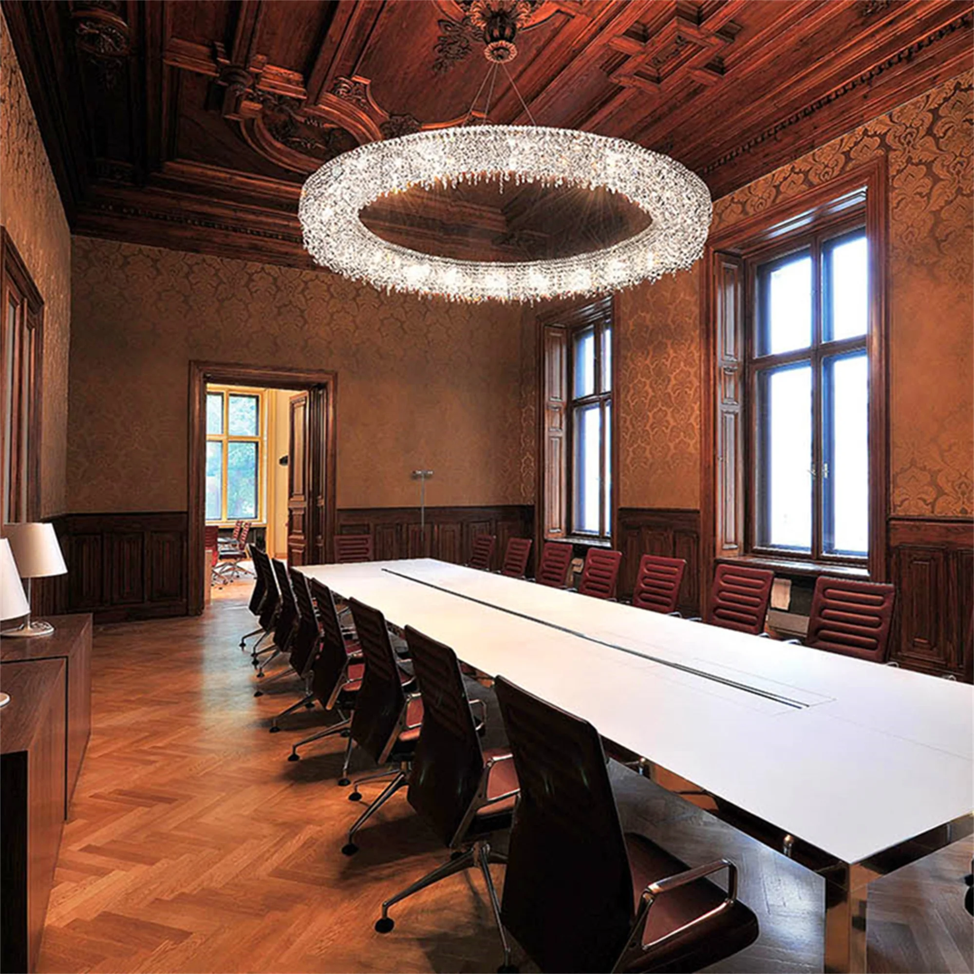 High Quality Decoration Hotel Bar Banquet Restaurant Crystal Custom LED Chandelier Light