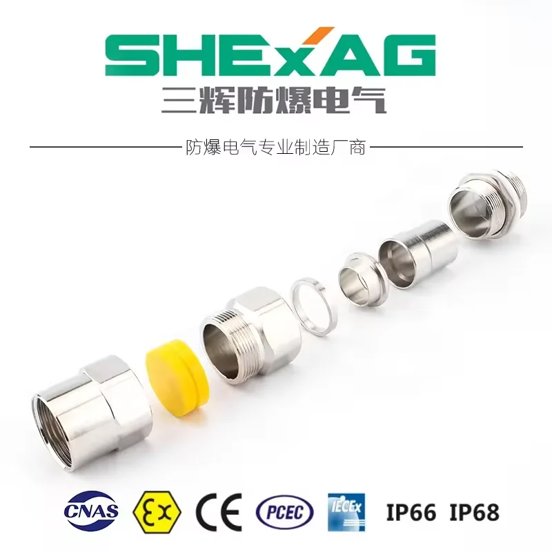 Взрывозащищенный Зажим Кабельный Сальник  Внутренняя резьба