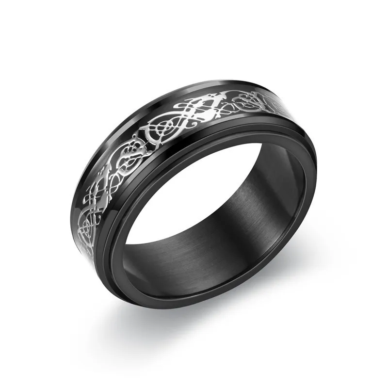 Fidget for Anxiety Stainless Steel Spinner Ring Anti Anxiety Spinning  Stress Relieveing Rings for Women Men