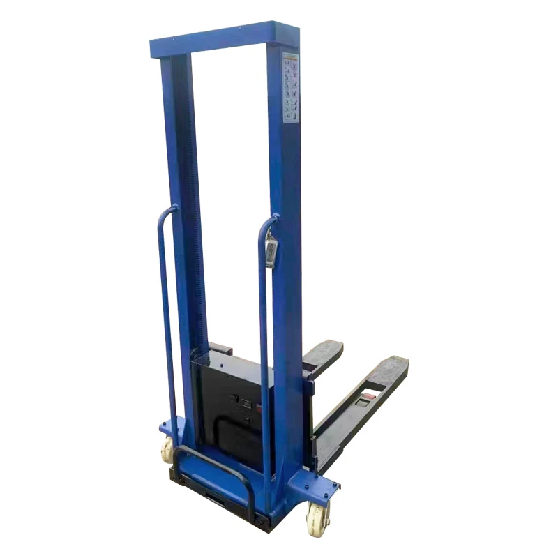 electric Self Lifting Stacker On-board forklift semi electric pallet stacker 500kg