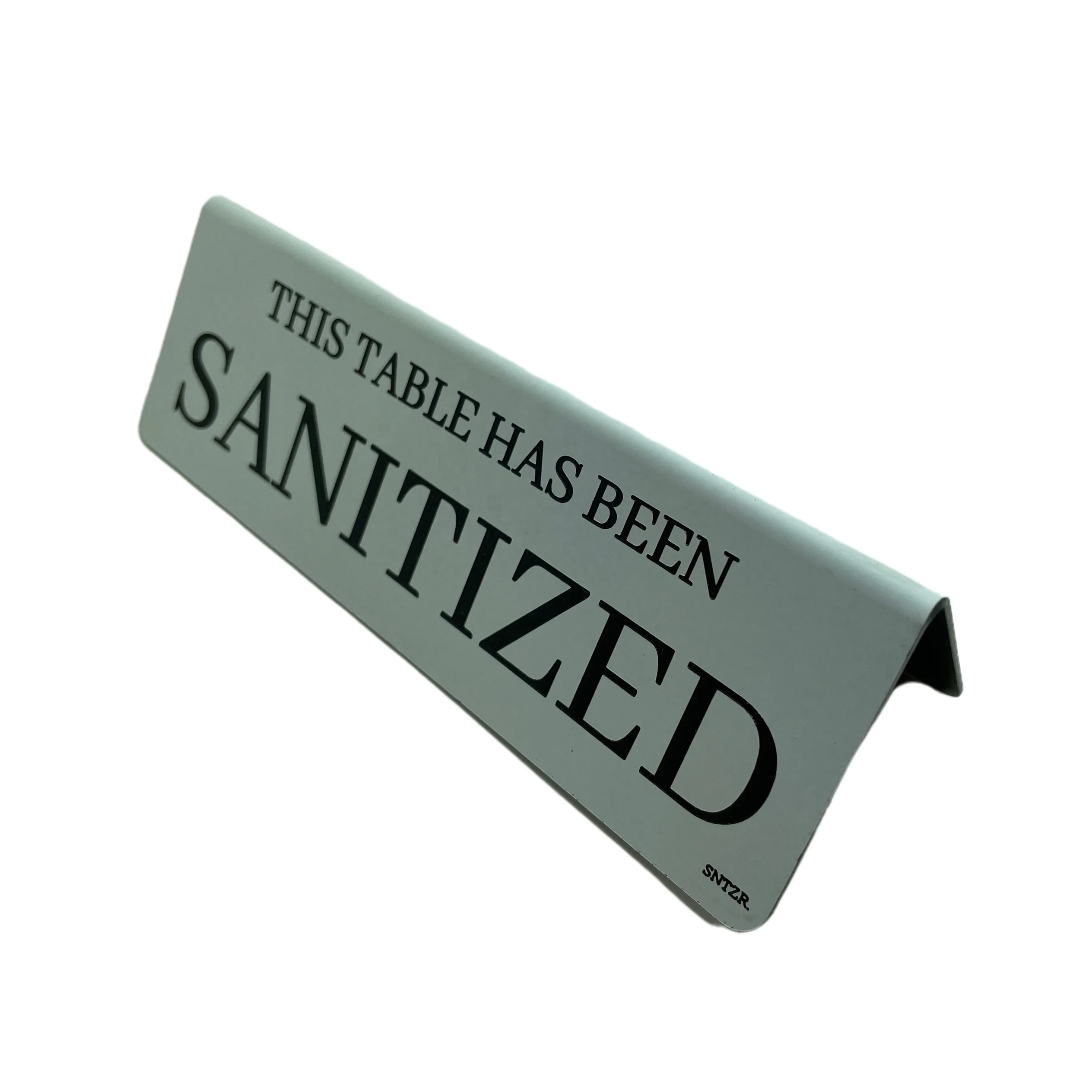 High Quality custom engraving ABS L Shape Acrylic Table Sign Price Tag Label Display Traffolyte Promotion Card Stand Table Tent