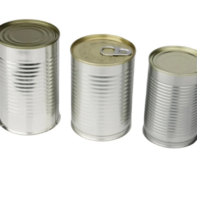 Wholesale tin can packaging food grade empty tin can with tinplate lids cover metal tin can