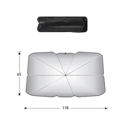 Custom Car Sunshades Foldable UV Blocking 190T Car Umbrella Car Front Windshield Protector For Kids For Trucks