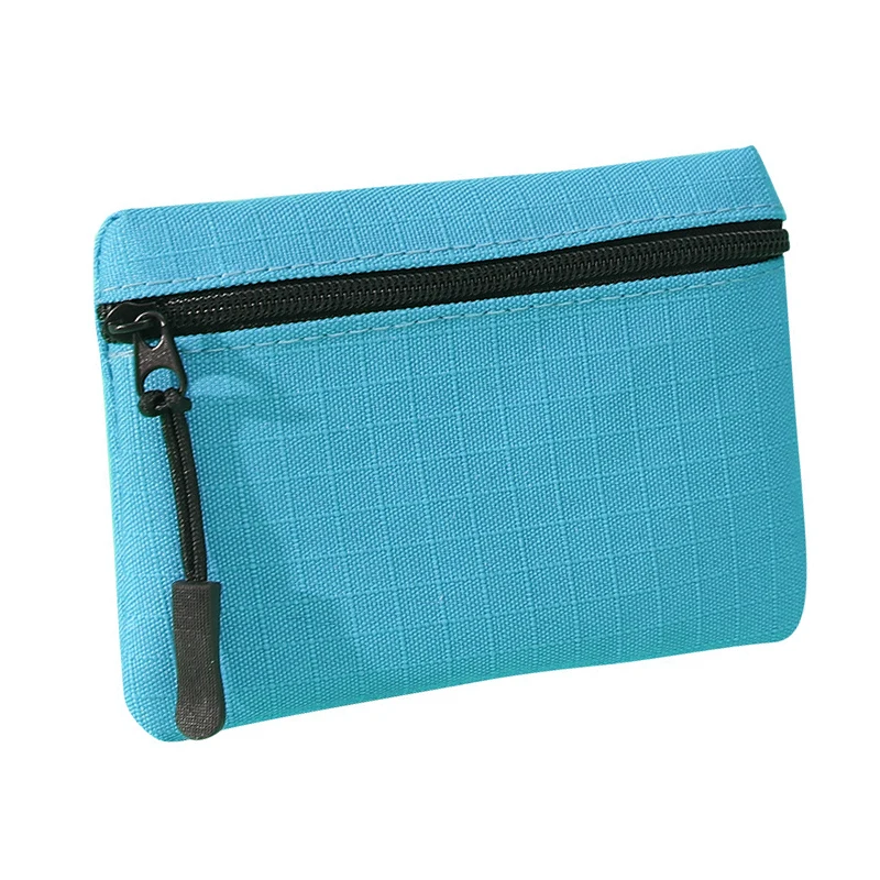 custom design unisex key storage wallet Oxford solid color Mini zipper coin purse