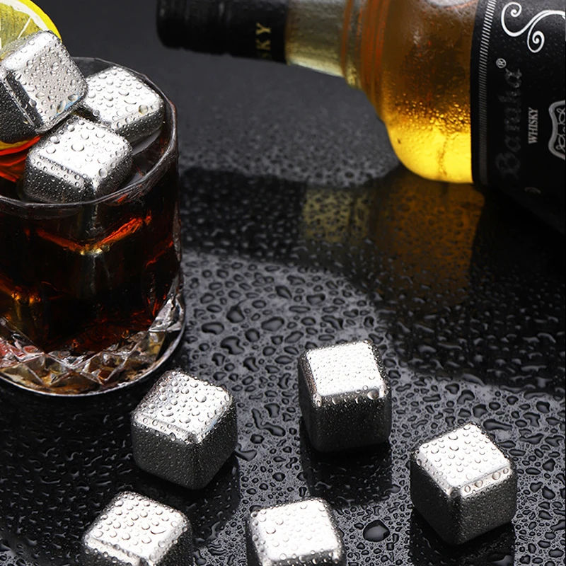 Пивной виски охлажденный на заказ портативный фантазийный в форме пули многоразовый кубик льда из нержавеющей стали
