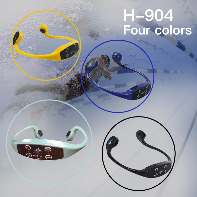 Real Time Swimming Trainer Artistic Swimming Synchronized Swimming Swimmer Workout Waterproof Bone Conduction Headphones