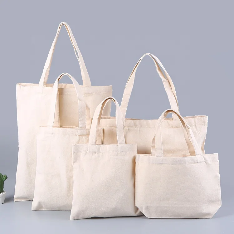 Oversize Custom Grocery Weekend Shopping Tote Bag  Canvas Cotton Bags with Pocket