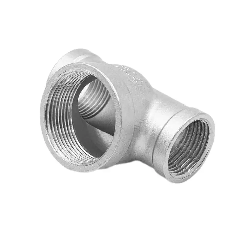 304 stainless steel large tee in the middle of the large two sides of the small tee reducing diameter of the inner wire direct