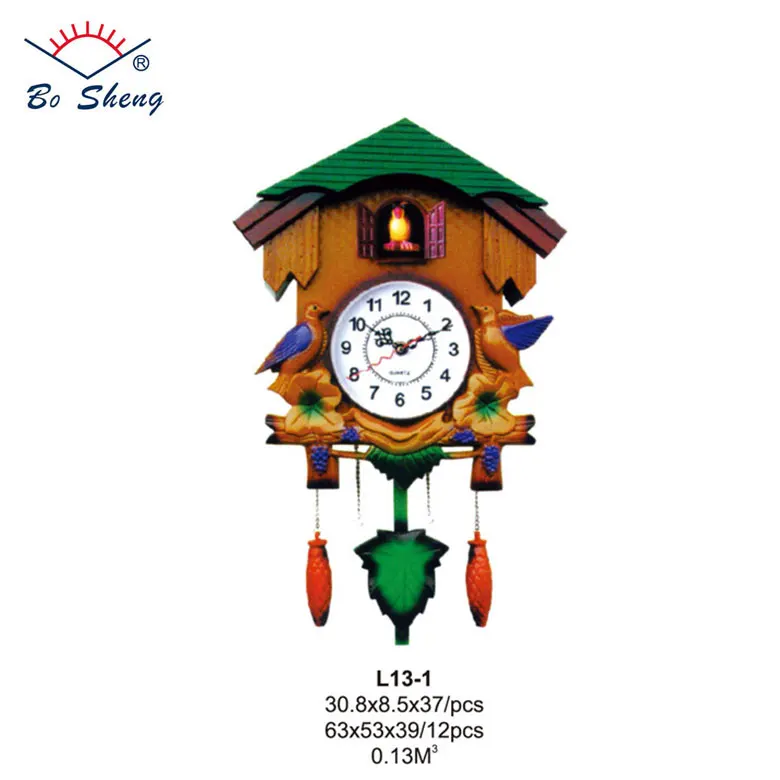 Custom Clocks 3d Retro  with Birds Wall Clock Classic Battery High Quality Cuckoo Decorative Wall Clock