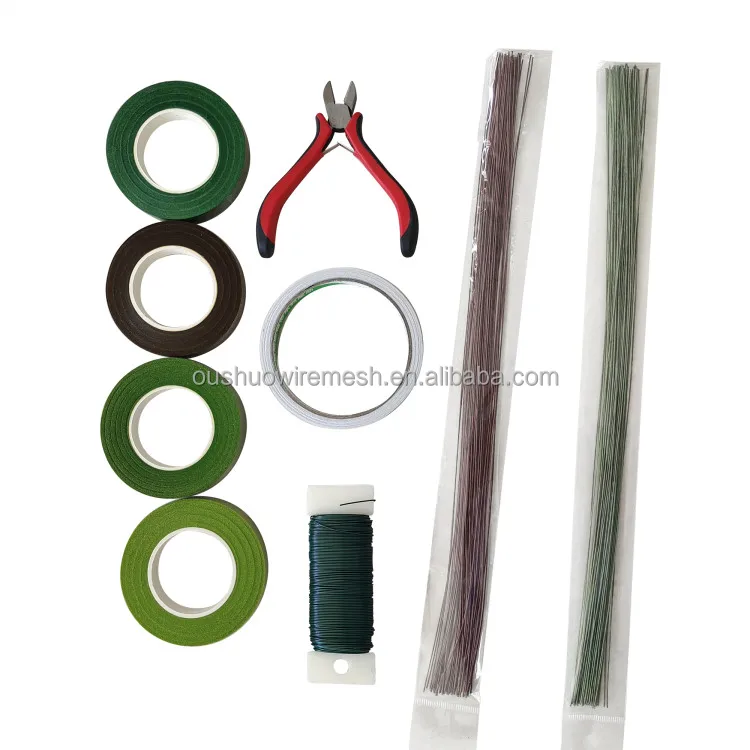 Лидер продаж Amazon зеленые цветочные инструменты Цветочная лента и проволока индивидуальный Набор для резки проволоки набор организации цветов