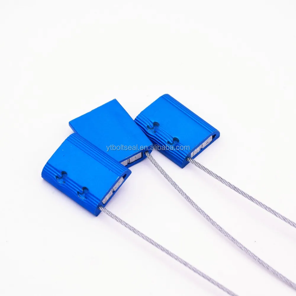 Can customize high security aluminum skin steel wire seal aluminum container cable seal