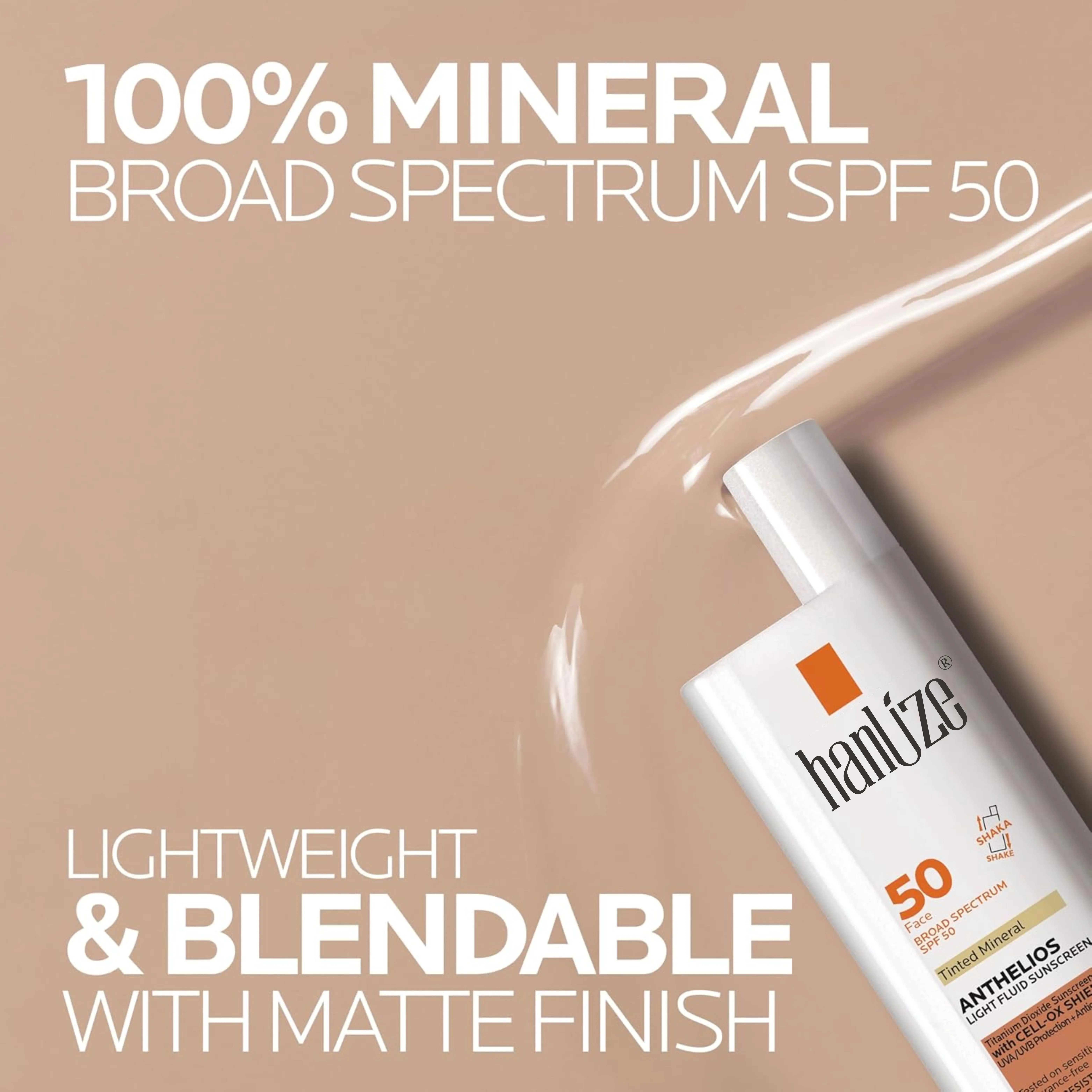 OEM 100% Mineral Facial Sunscreen Lotion with Broad Spectrum SPF 50 Zinc Oxide & Titanium Dioxide for Sensitive Adult Skin