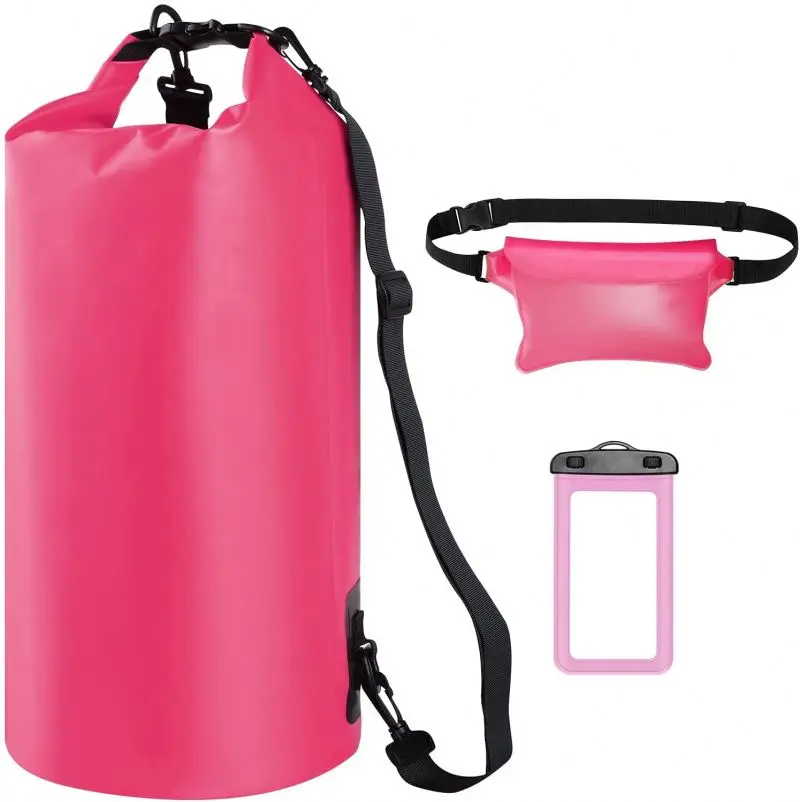 Custom Design Waterproof Dry Bag Backpack For Boating Kayaking Rafting Cycling PVC Beach Swimming Bag