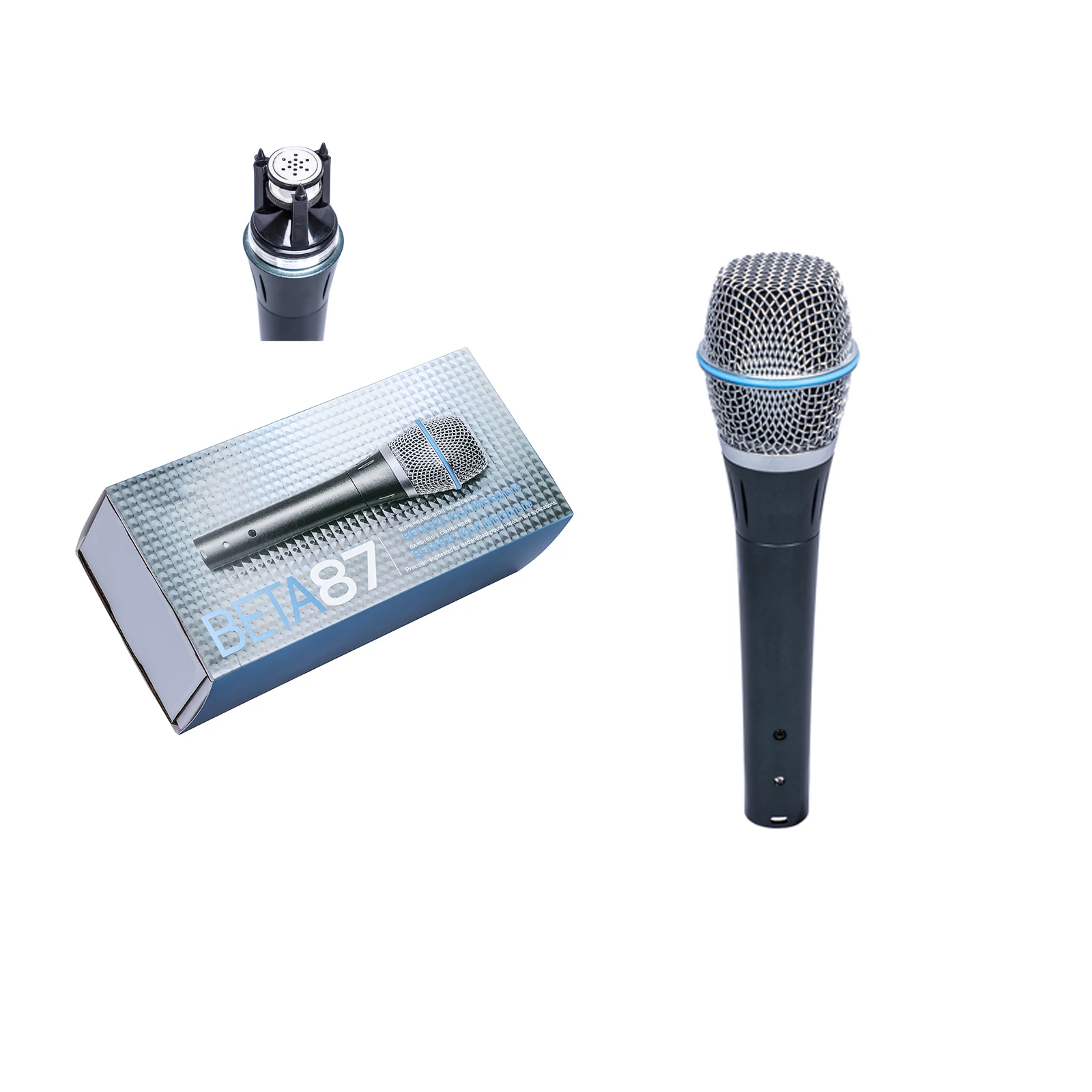 BETA87A New Design Stage Performance Professional Metal Vocal Wired Condenser Microphone Live Broadcast